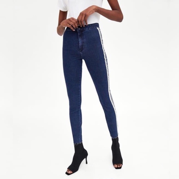 zara hi rise shaper jeggings